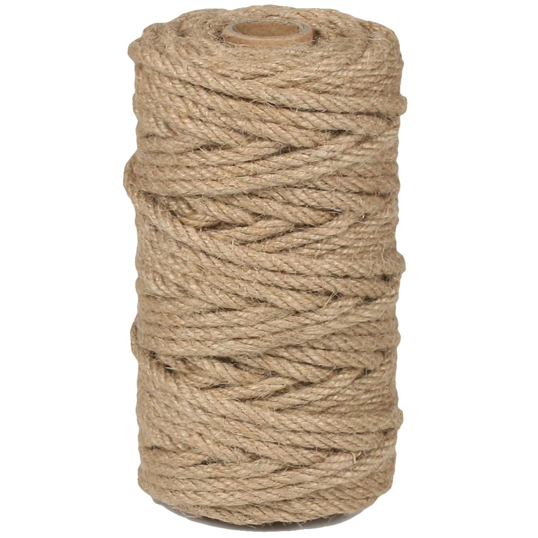 PerkHomy Natural Jute Twine 600 Feet Long Twine String for Crafts Gift Wrapping Packing Gardening Crochet Knitting Macrame Decor (Brown 2mm * 600feet)