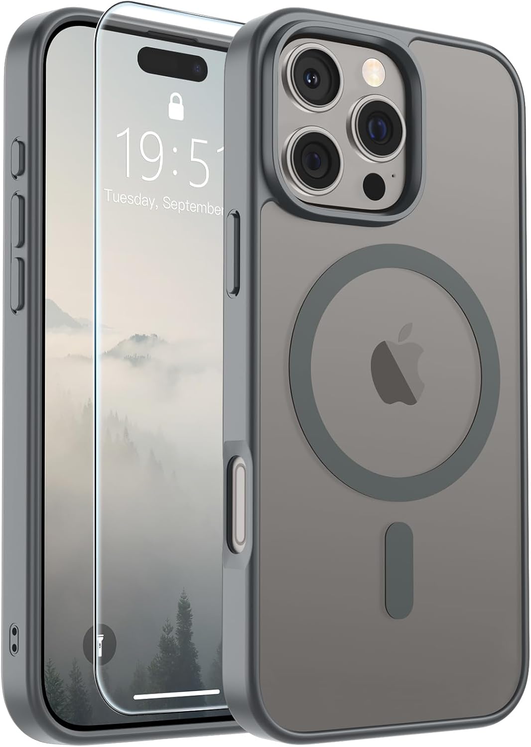 SUPFINE Magnetic for iPhone 16 Case Black