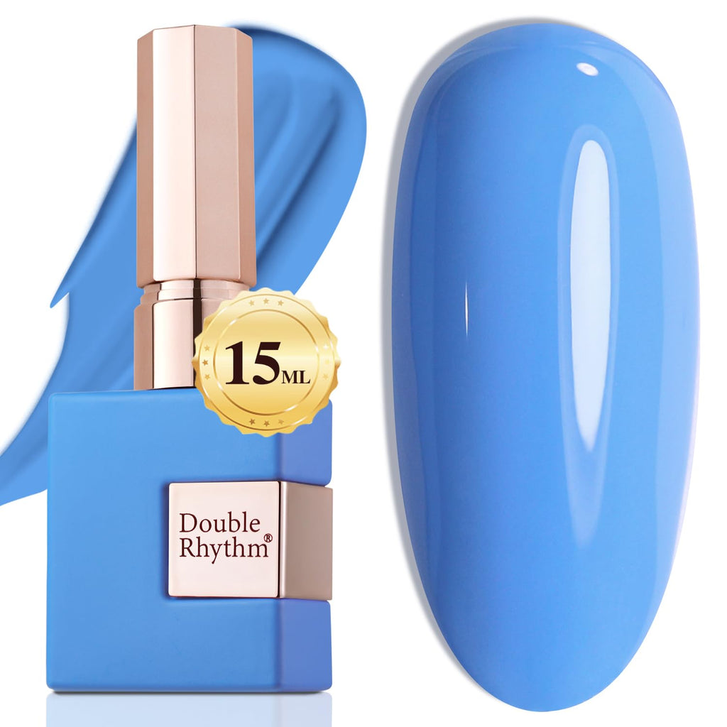 Double Rhythm 15ML Gel Nail Polish Pure Sheer Same Color Same Bottle Gel Polish Art Manicure Salon DIY at Home for Women (Milky White-A1075)