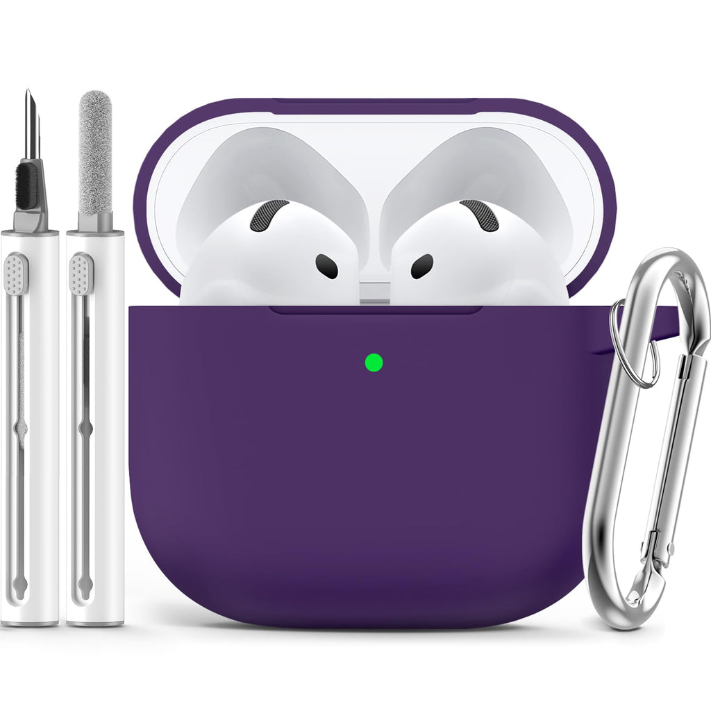 Ljusmicker for AirPods 5/4 Case (2026/2024) with Cleaner Kit,Midnight Blue