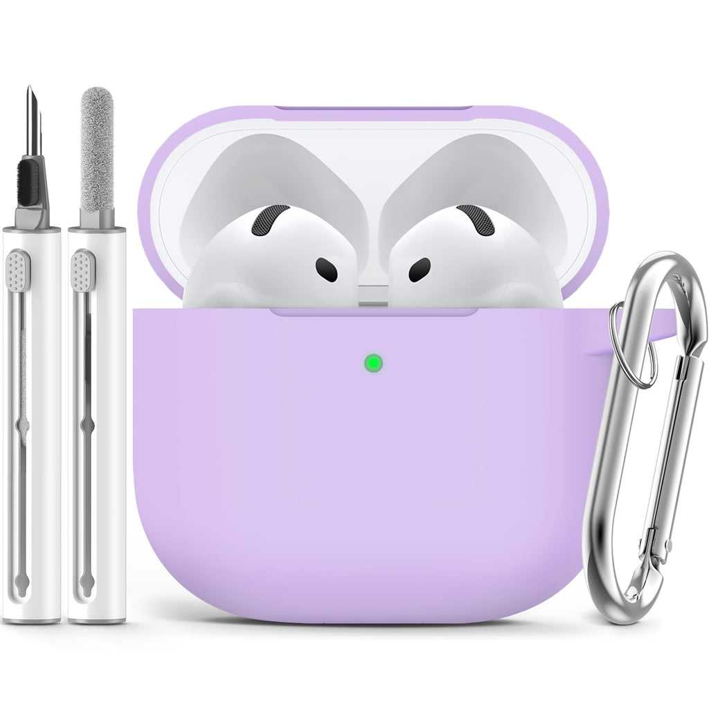 Ljusmicker for AirPods 5/4 Case (2026/2024) with Cleaner Kit,Midnight Blue