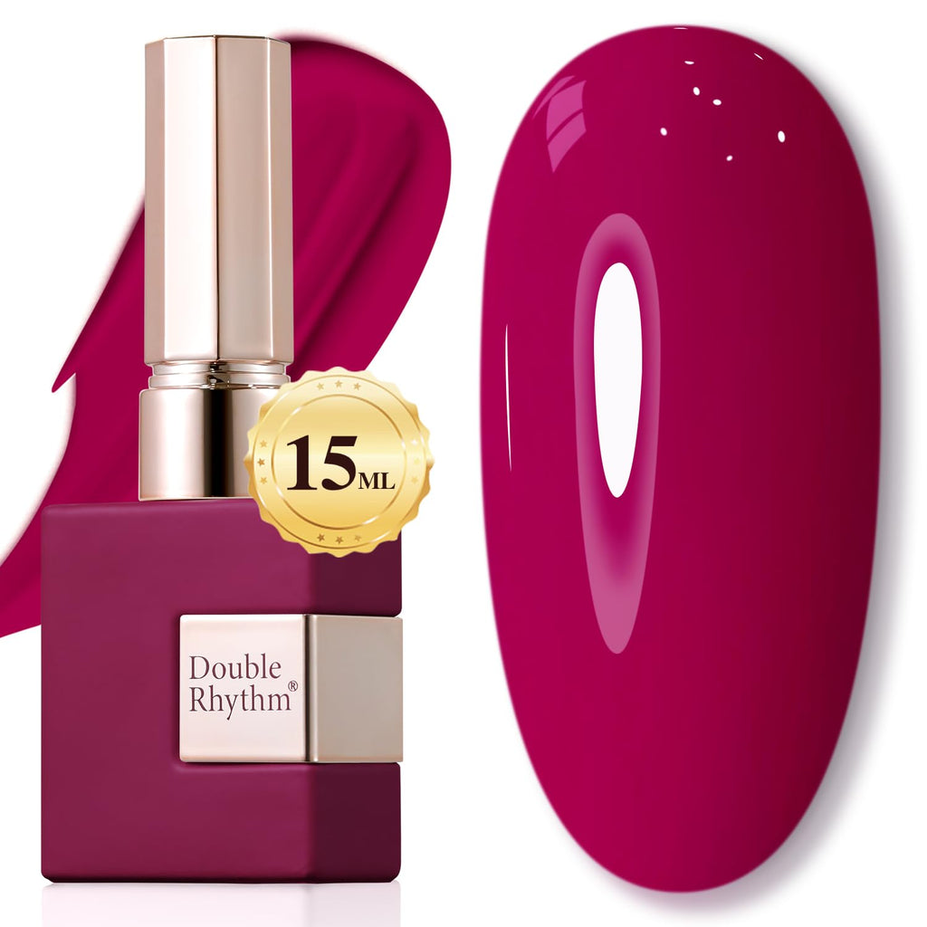 Double Rhythm 15ML Gel Nail Polish Pure Sheer Same Color Same Bottle Gel Polish Art Manicure Salon DIY at Home for Women (Milky White-A1075)