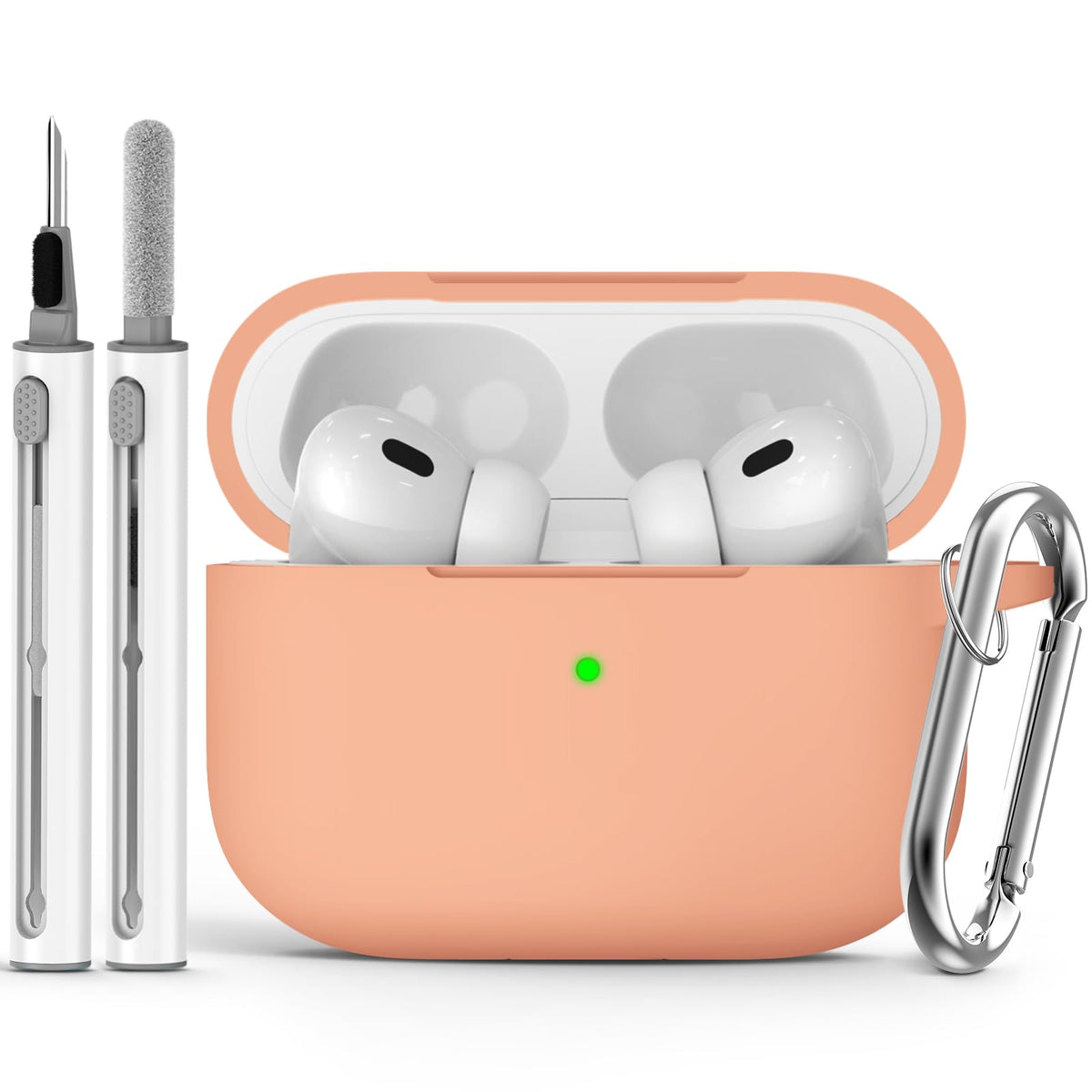 Ljusmicker for AirPods 5/4 Case (2026/2024) with Cleaner Kit,Midnight Blue
