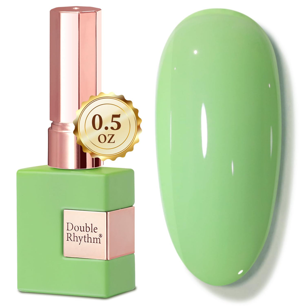 Double Rhythm 15ML Gel Nail Polish Pure Sheer Same Color Same Bottle Gel Polish Art Manicure Salon DIY at Home for Women (Milky White-A1075)