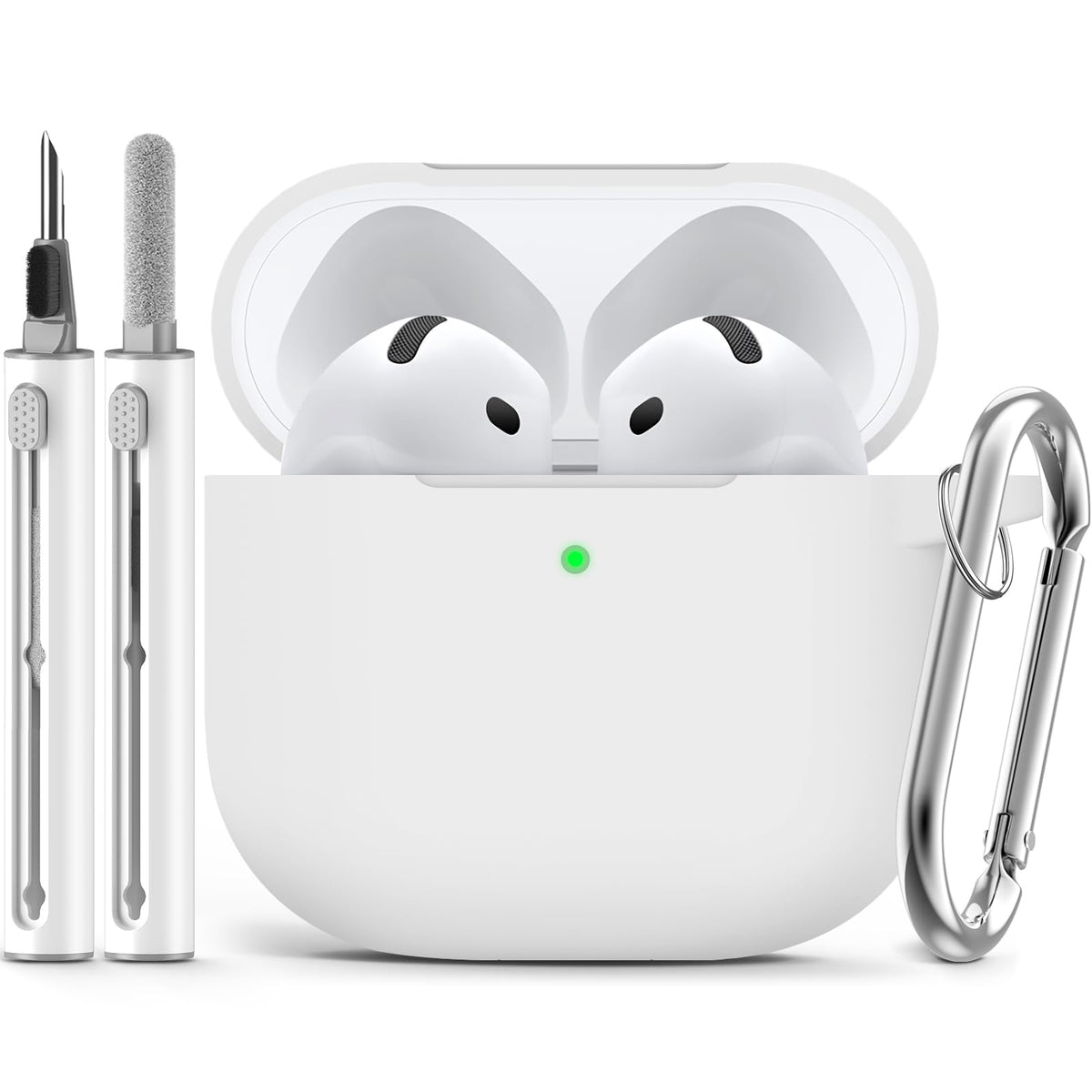 Ljusmicker for AirPods 5/4 Case (2026/2024) with Cleaner Kit,Midnight Blue