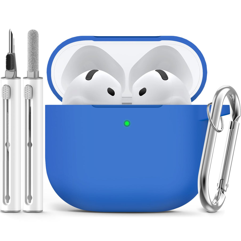 Ljusmicker for AirPods 5/4 Case (2026/2024) with Cleaner Kit,Midnight Blue