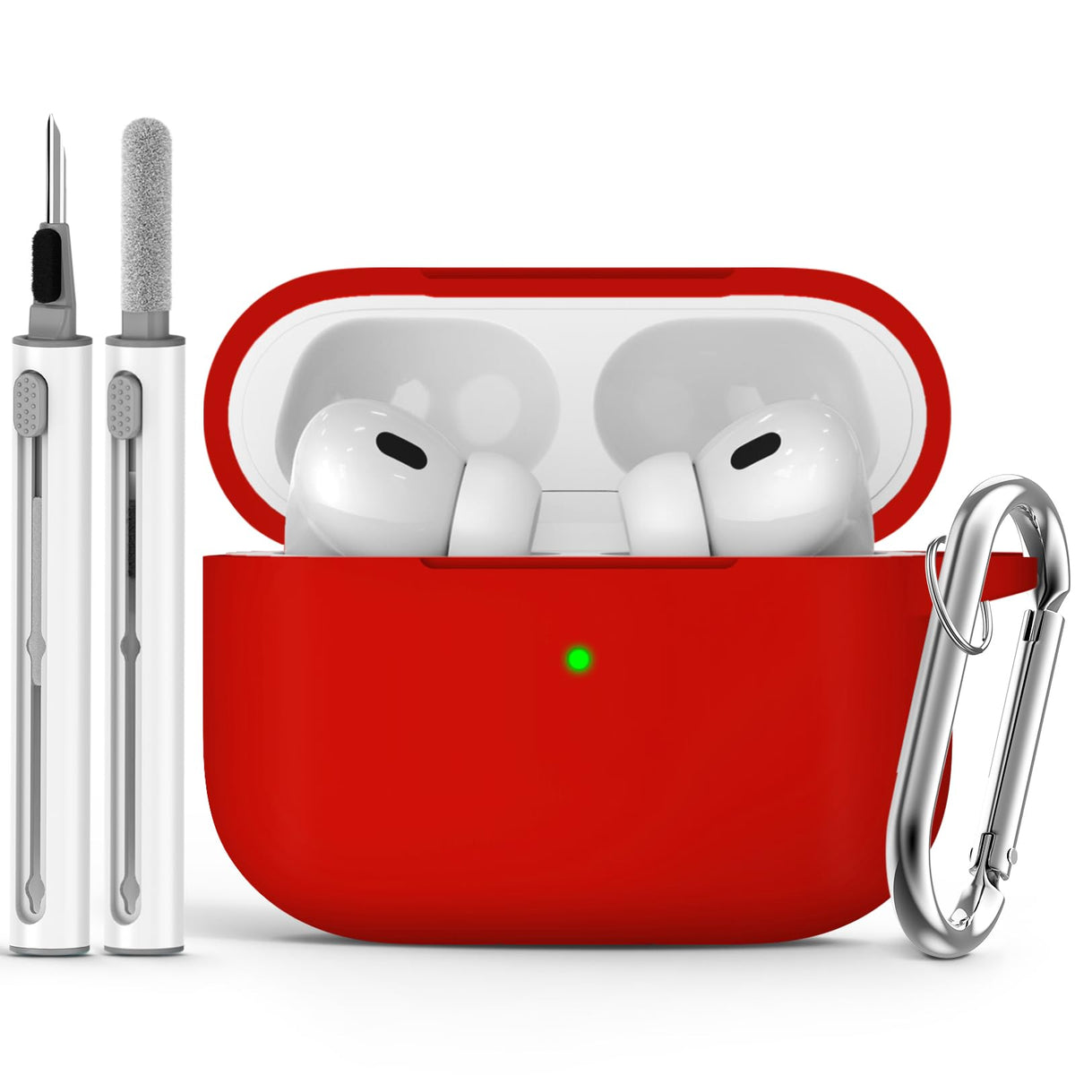 Ljusmicker for AirPods 5/4 Case (2026/2024) with Cleaner Kit,Midnight Blue