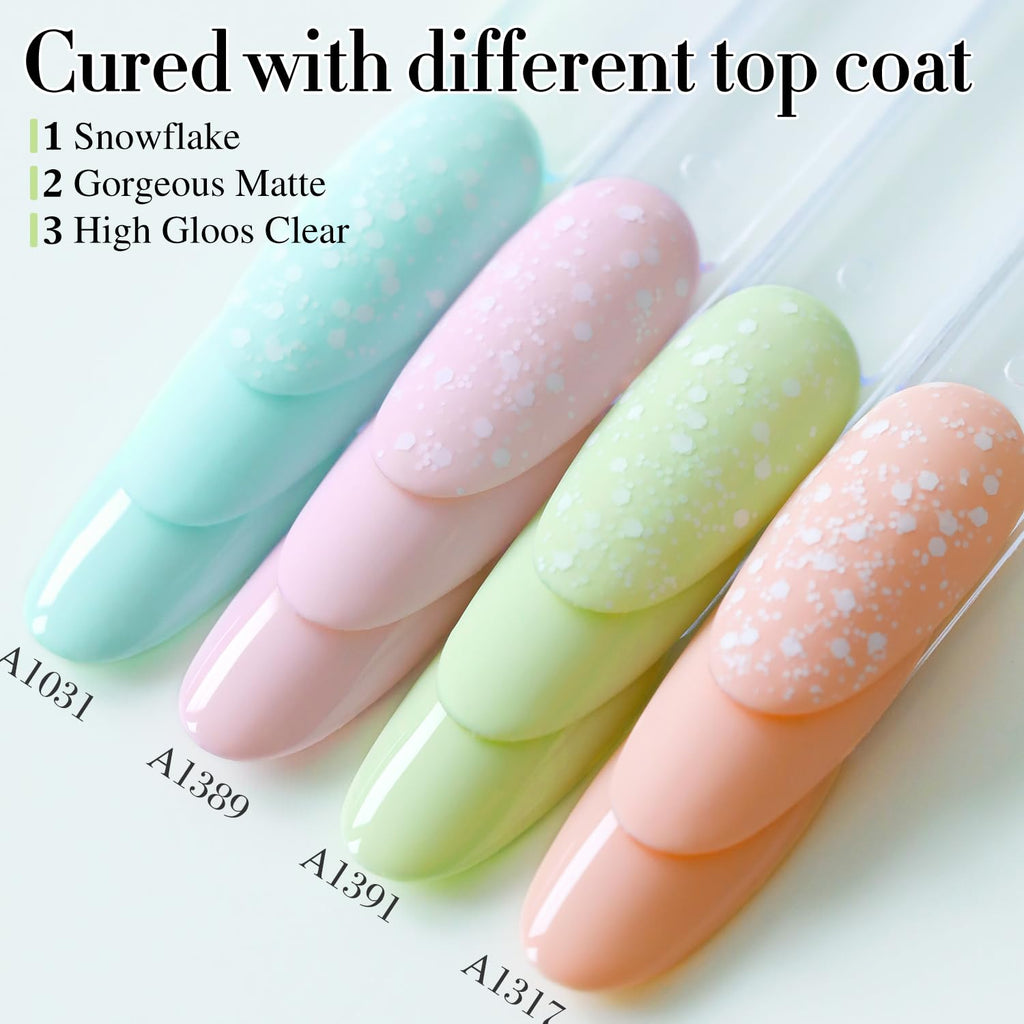 Double Rhythm 15ML Gel Nail Polish Pure Sheer Same Color Same Bottle Gel Polish Art Manicure Salon DIY at Home for Women (Milky White-A1075)