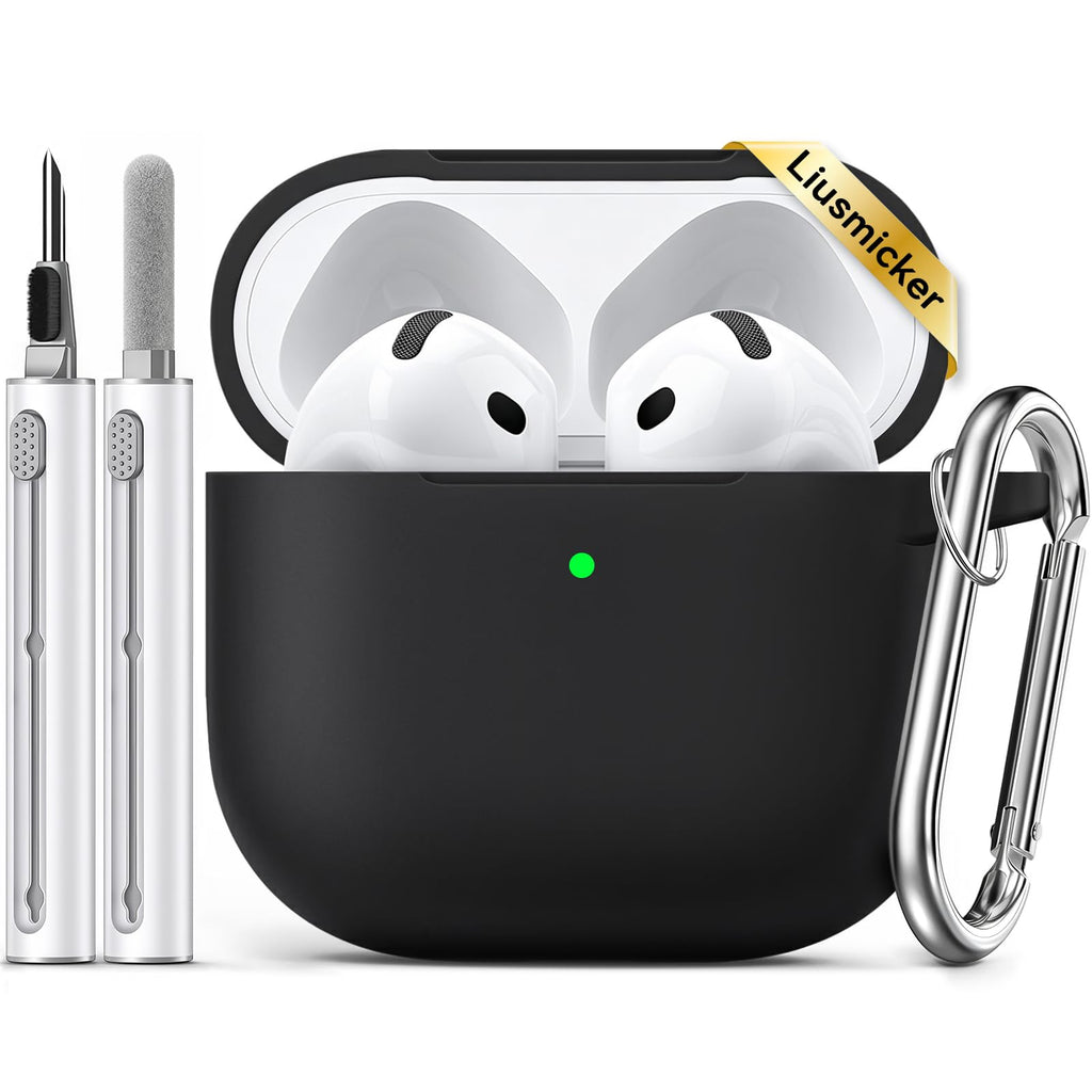 Ljusmicker for AirPods 5/4 Case (2026/2024) with Cleaner Kit,Midnight Blue
