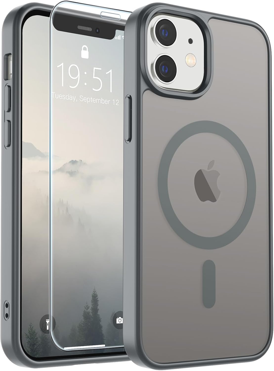 SUPFINE Magnetic for iPhone 16 Case Black