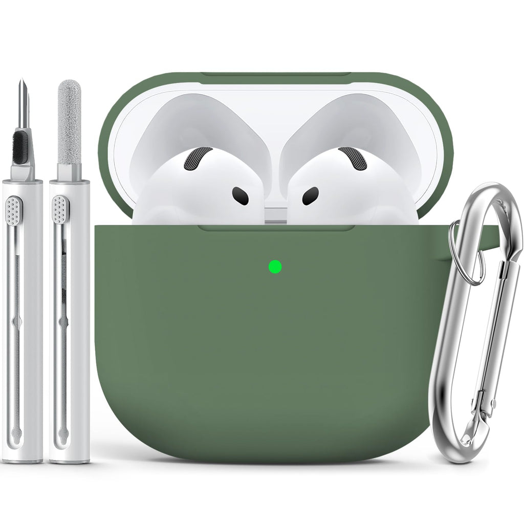 Ljusmicker for AirPods 5/4 Case (2026/2024) with Cleaner Kit,Midnight Blue