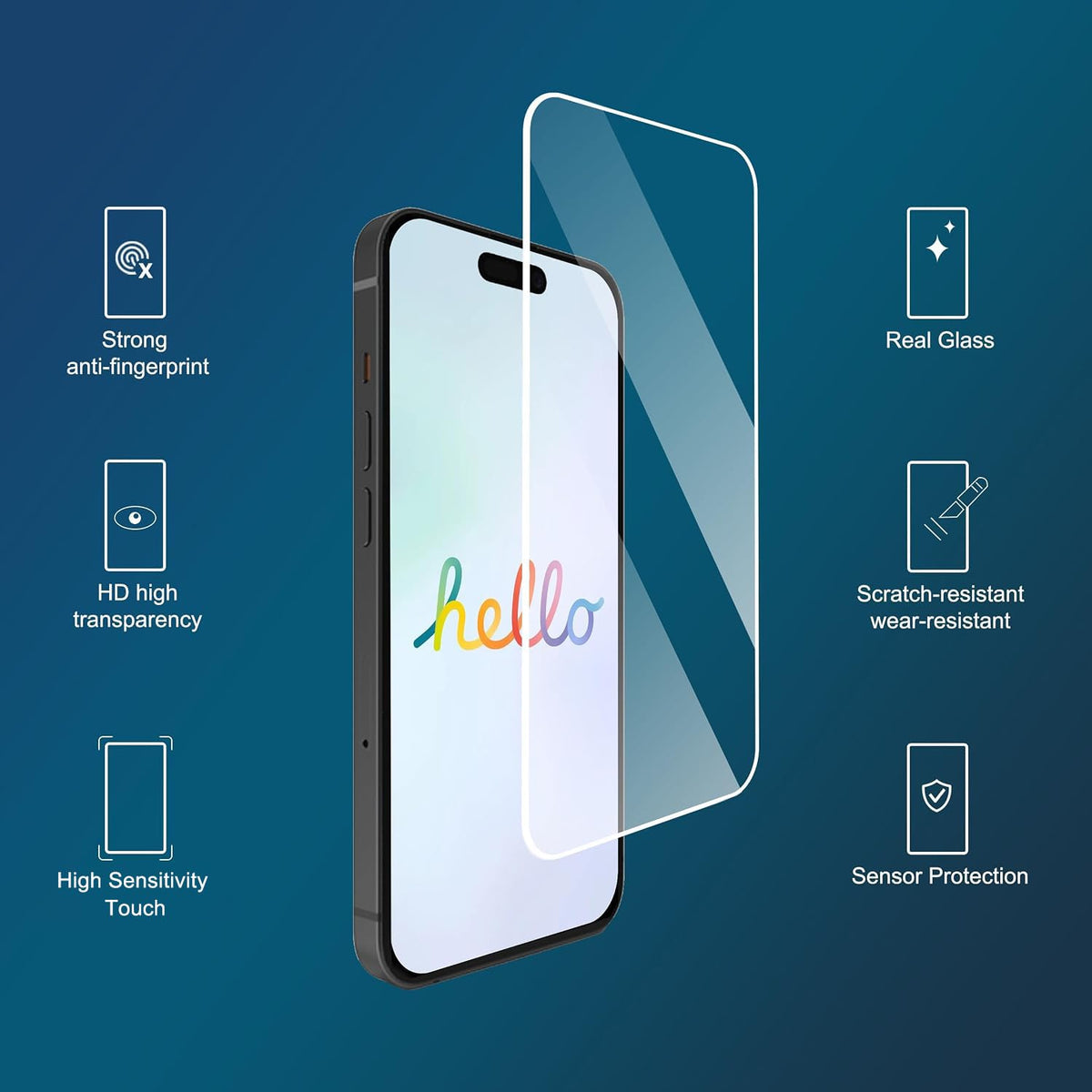 Ailun 3 Pack Screen Protector for iPhone 17e/16e/14/13/13 Pro