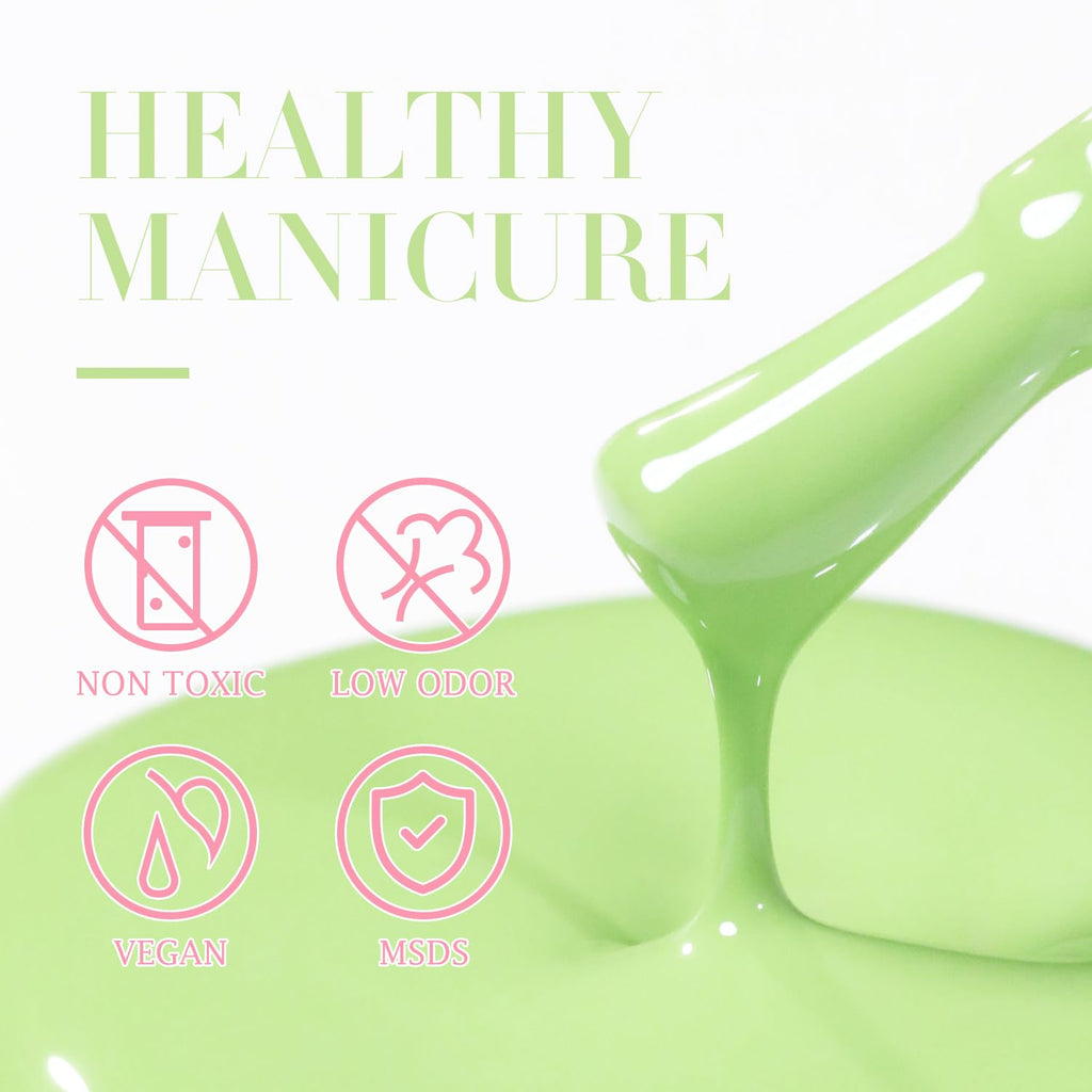 Double Rhythm 15ML Gel Nail Polish Pure Sheer Same Color Same Bottle Gel Polish Art Manicure Salon DIY at Home for Women (Milky White-A1075)