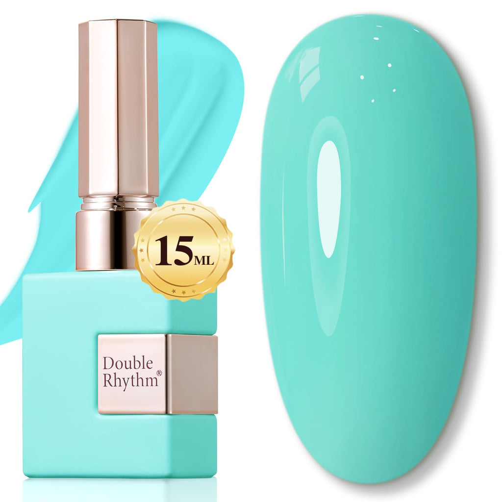 Double Rhythm 15ML Gel Nail Polish Pure Sheer Same Color Same Bottle Gel Polish Art Manicure Salon DIY at Home for Women (Milky White-A1075)