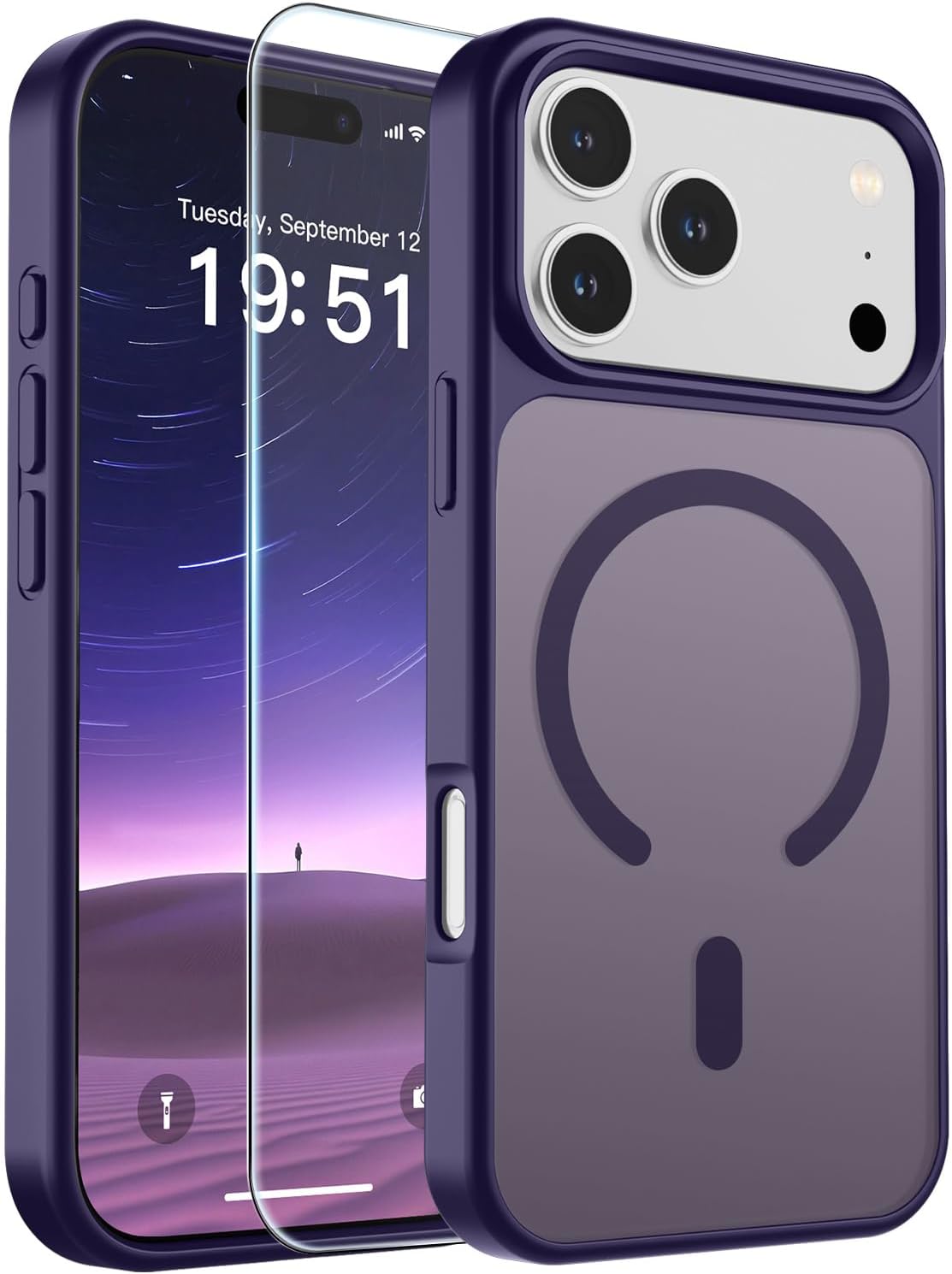 SUPFINE Magnetic for iPhone 16 Case Black