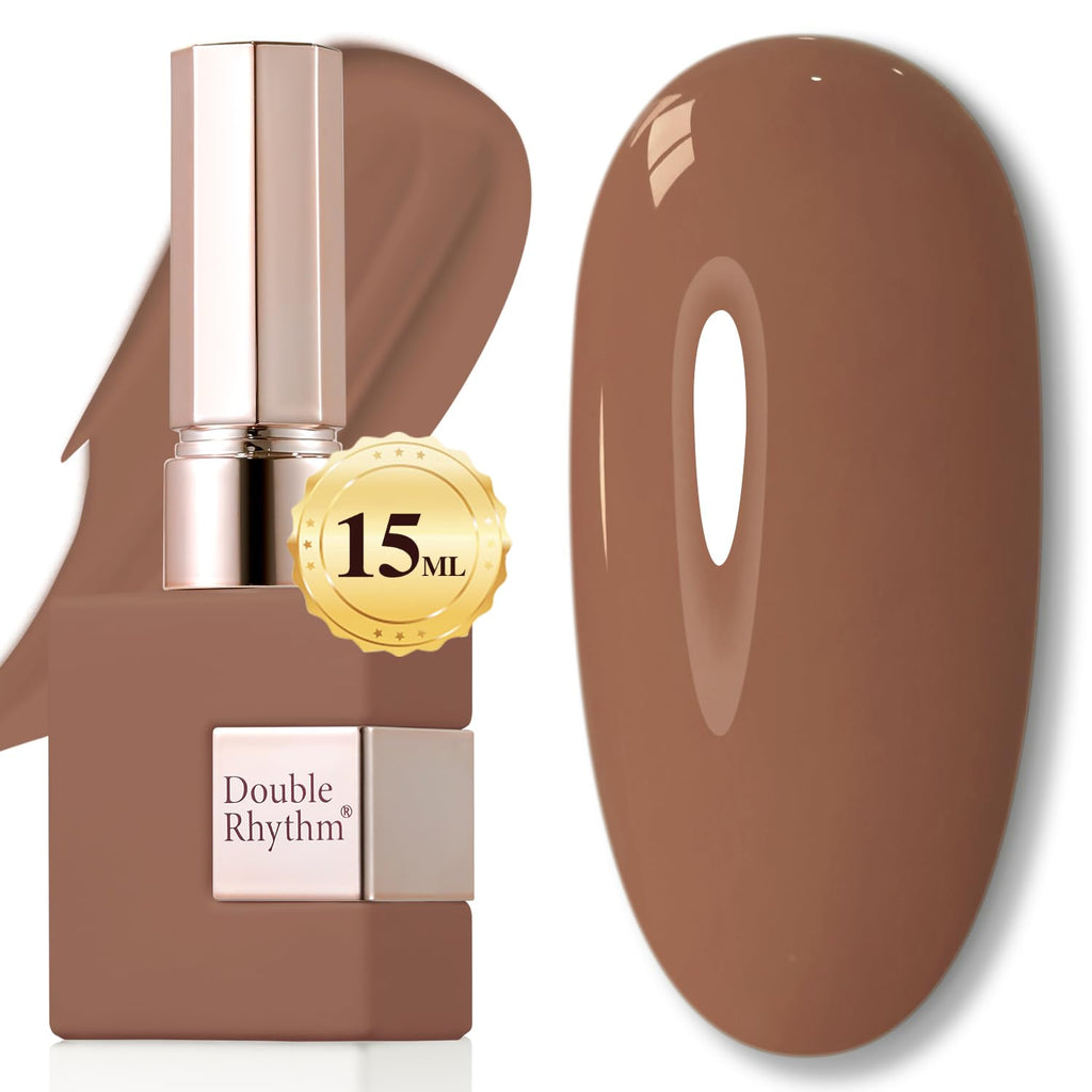 Double Rhythm 15ML Gel Nail Polish Pure Sheer Same Color Same Bottle Gel Polish Art Manicure Salon DIY at Home for Women (Milky White-A1075)