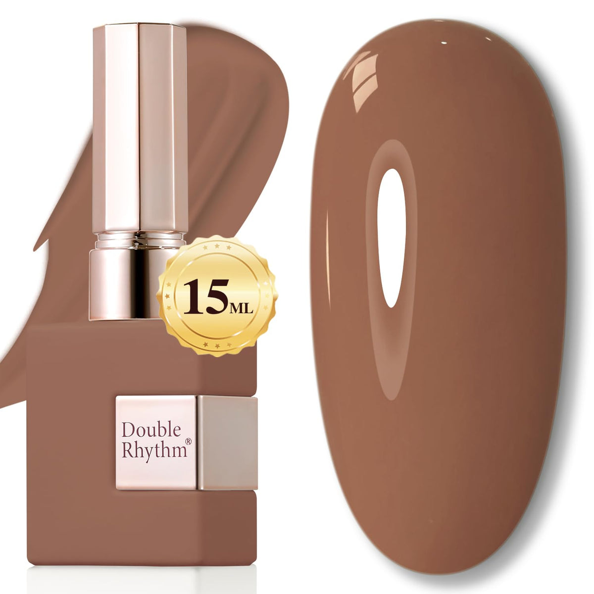 Double Rhythm 15ML Gel Nail Polish Pure Sheer Same Color Same Bottle Gel Polish Art Manicure Salon DIY at Home for Women (Milky White-A1075)