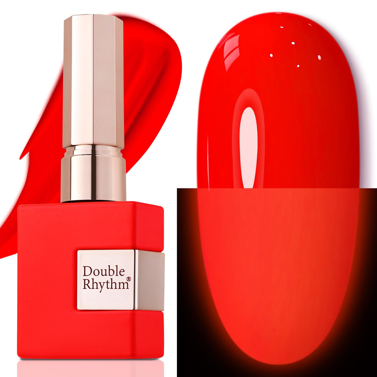 Double Rhythm 15ML Gel Nail Polish Pure Sheer Same Color Same Bottle Gel Polish Art Manicure Salon DIY at Home for Women (Milky White-A1075)