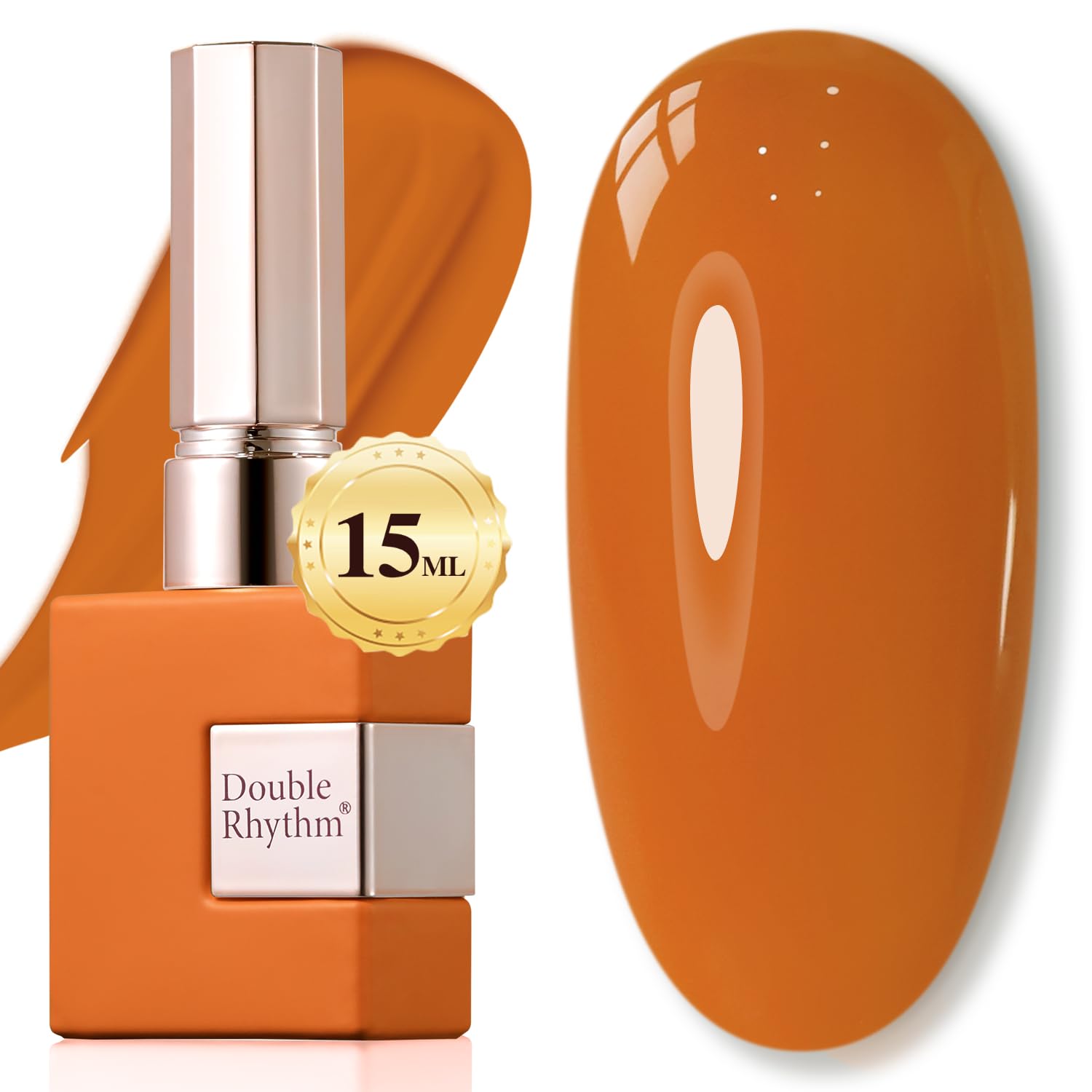 Double Rhythm 15ML Gel Nail Polish Pure Sheer Same Color Same Bottle Gel Polish Art Manicure Salon DIY at Home for Women (Milky White-A1075)