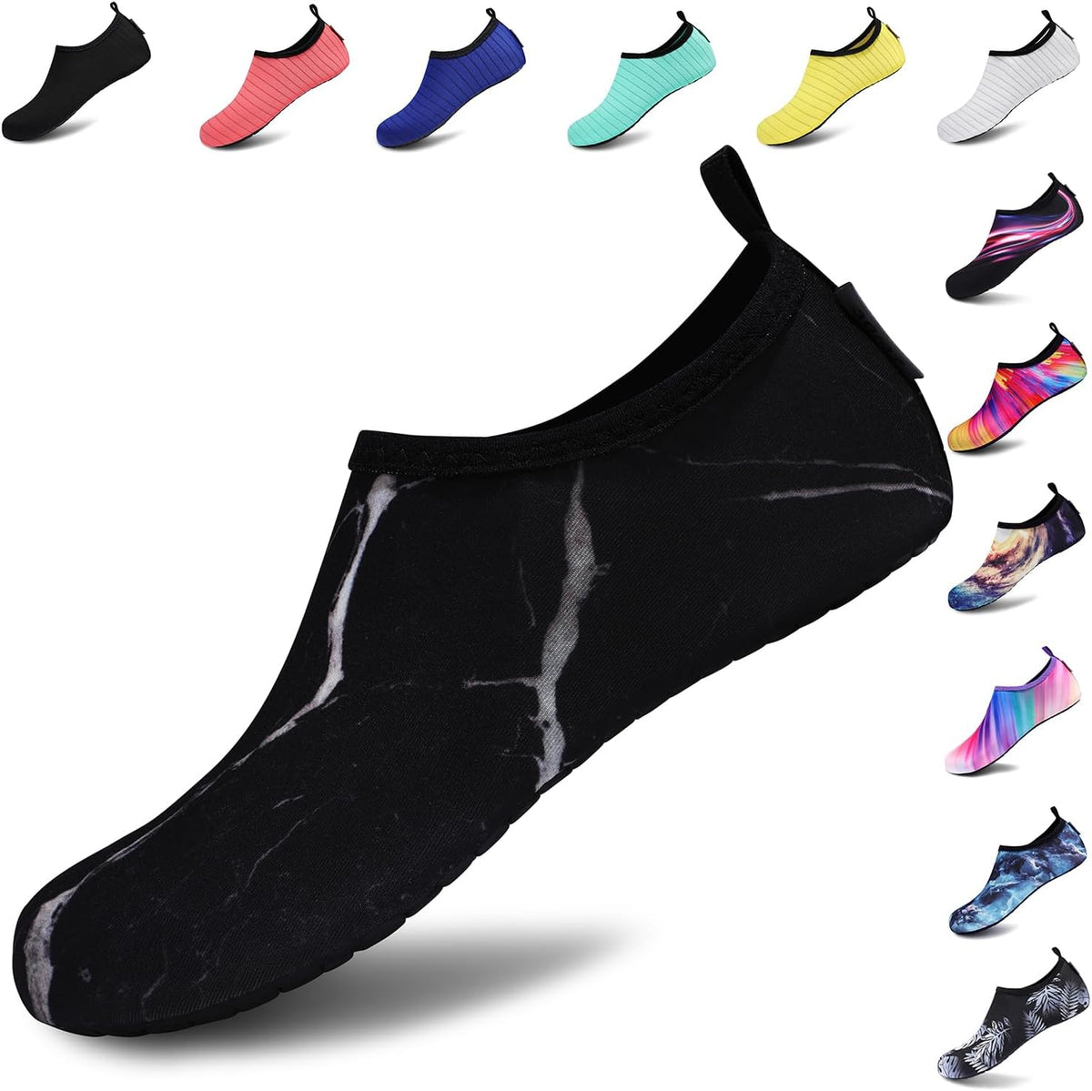 VIFUUR Water Shoes for Men Women Barefoot Quick Dry Aqua Socks Slip On