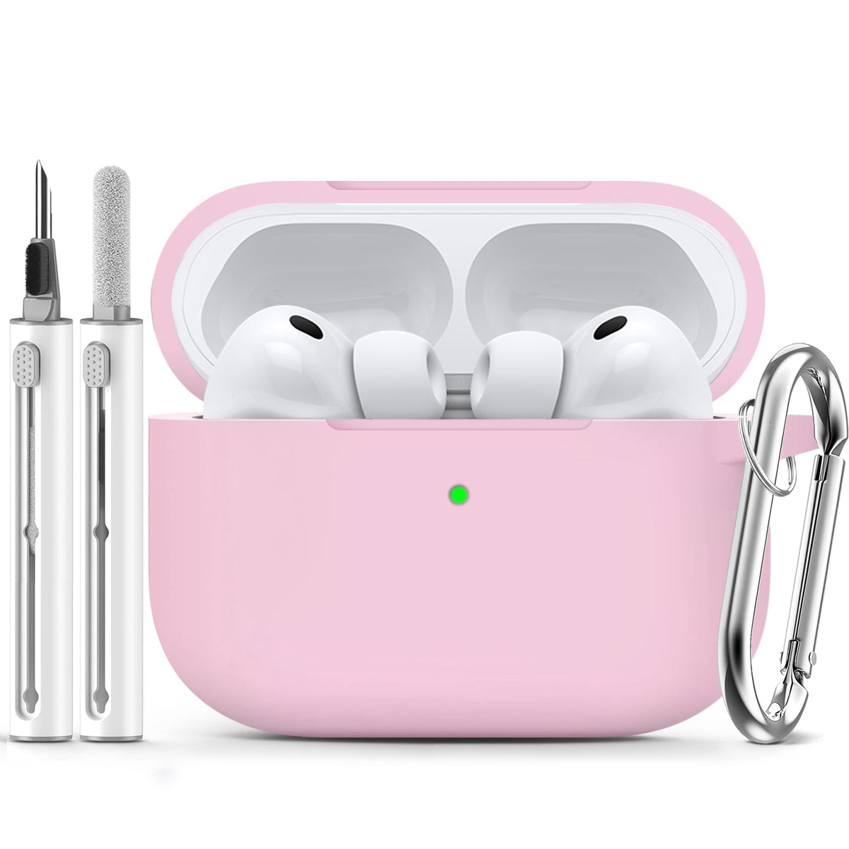 Ljusmicker for AirPods 5/4 Case (2026/2024) with Cleaner Kit,Midnight Blue