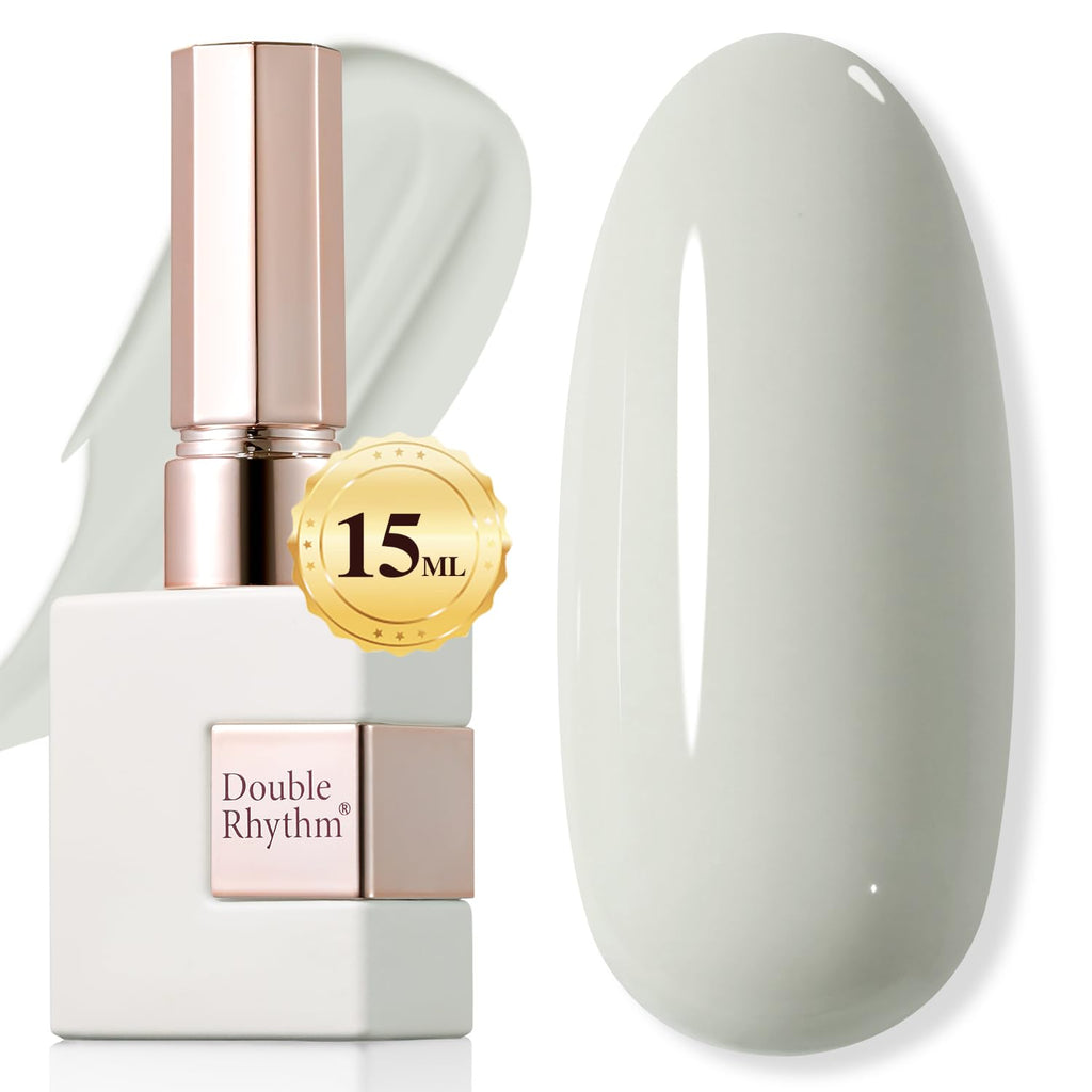 Double Rhythm 15ML Gel Nail Polish Pure Sheer Same Color Same Bottle Gel Polish Art Manicure Salon DIY at Home for Women (Milky White-A1075)
