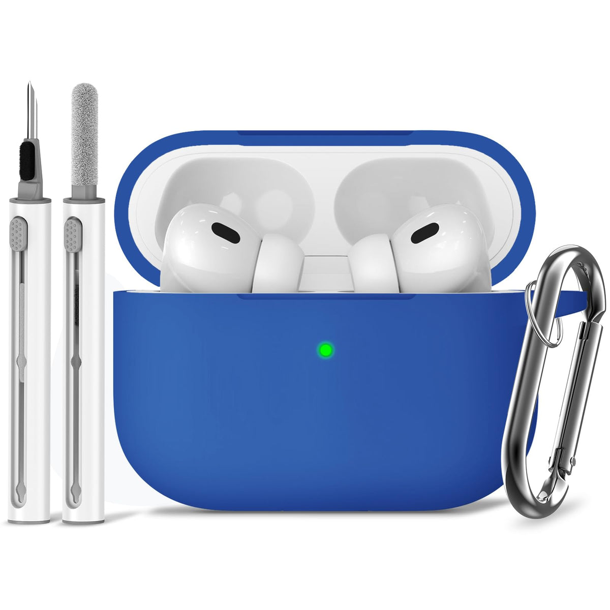 Ljusmicker for AirPods 5/4 Case (2026/2024) with Cleaner Kit,Midnight Blue