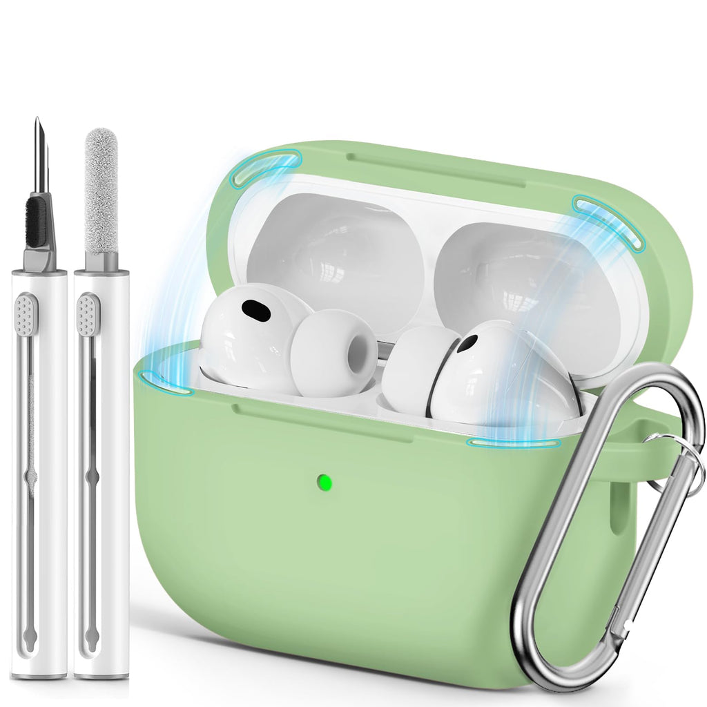 Ljusmicker for AirPods 5/4 Case (2026/2024) with Cleaner Kit,Midnight Blue