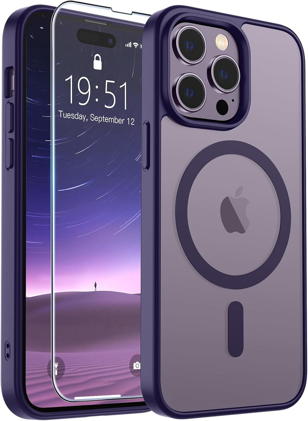 SUPFINE Magnetic for iPhone 16 Case Black