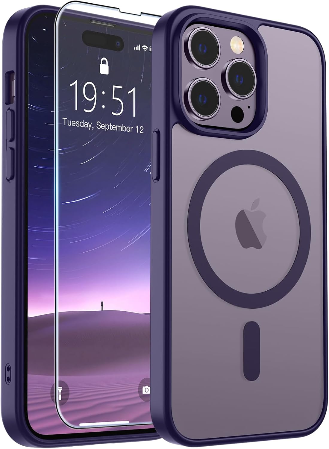 SUPFINE Magnetic for iPhone 16 Case Black