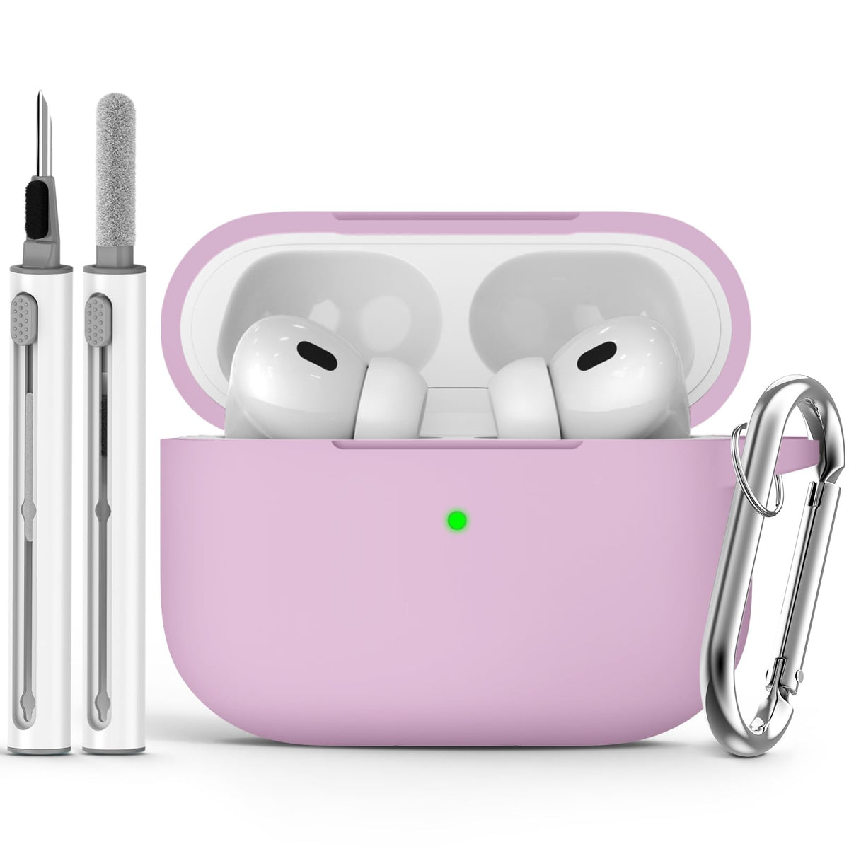 Ljusmicker for AirPods 5/4 Case (2026/2024) with Cleaner Kit,Midnight Blue