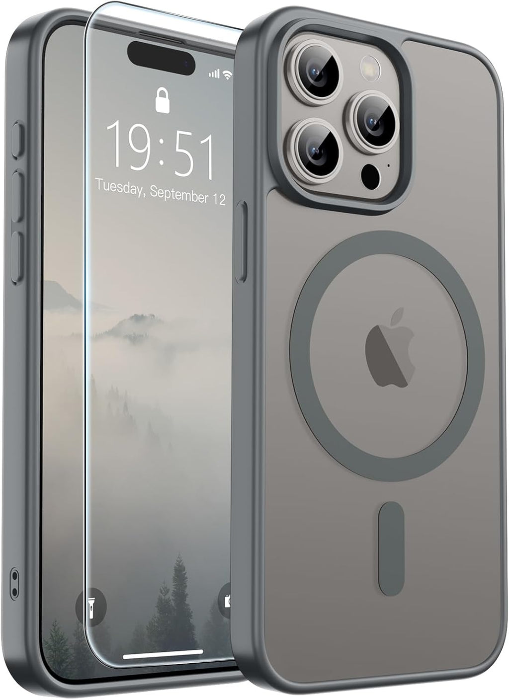 SUPFINE Magnetic for iPhone 16 Case Black
