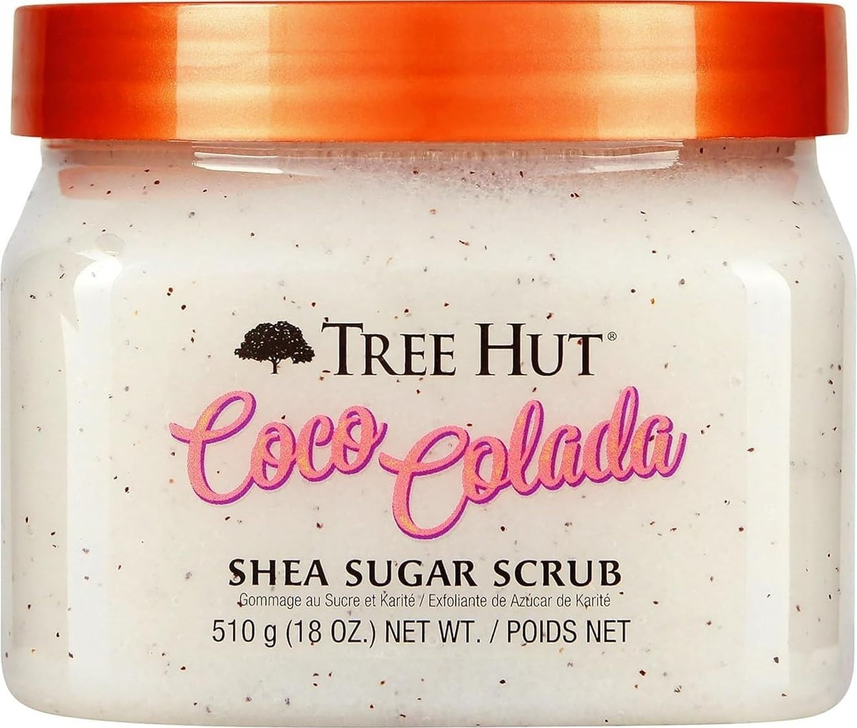 Tree Hut Body Scrub, Coco Colada, 18 Oz | Exfoliating & Hydrating Sugar Scrub with Shea Butter & Essential Oils, Smooth Skin, Body Exfoliator For All Skin Types