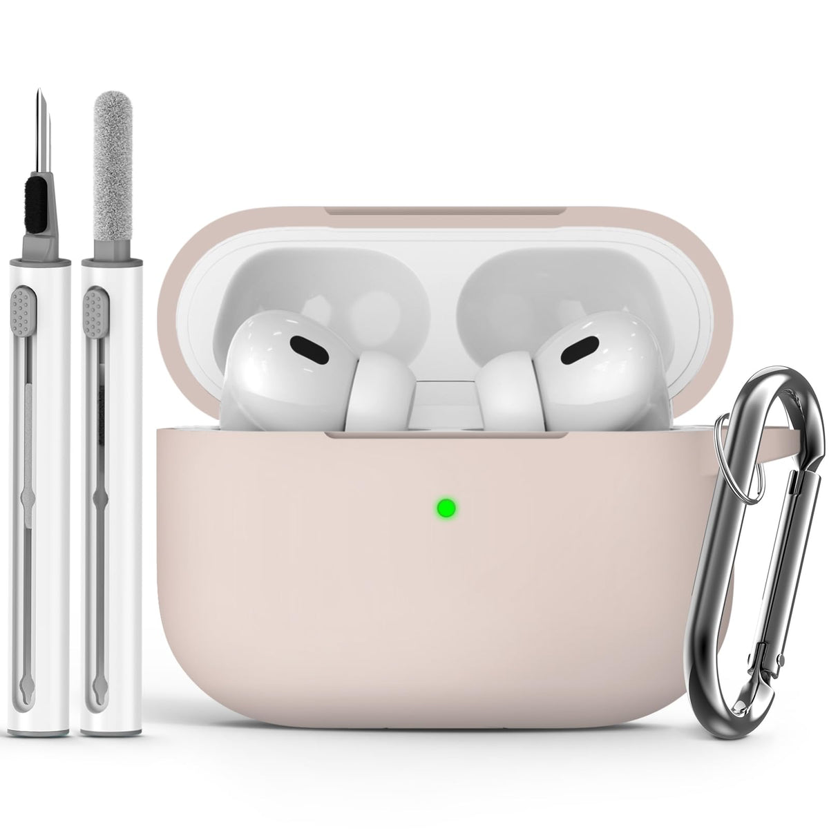 Ljusmicker for AirPods 5/4 Case (2026/2024) with Cleaner Kit,Midnight Blue