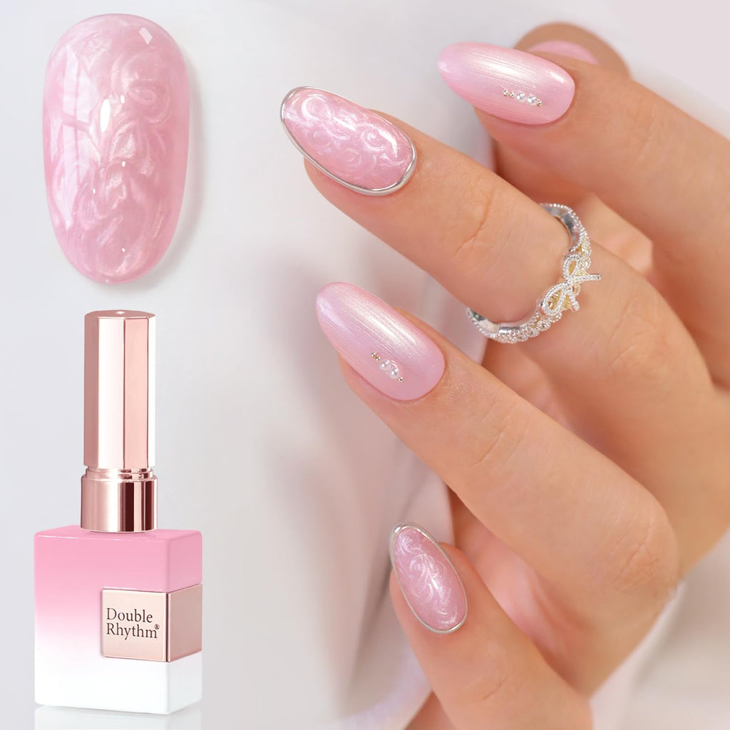 Double Rhythm 15ML Gel Nail Polish Pure Sheer Same Color Same Bottle Gel Polish Art Manicure Salon DIY at Home for Women (Milky White-A1075)