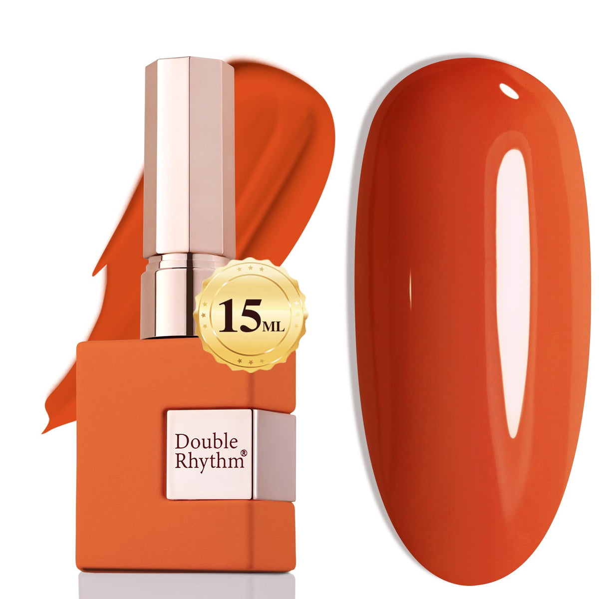 Double Rhythm 15ML Gel Nail Polish Pure Sheer Same Color Same Bottle Gel Polish Art Manicure Salon DIY at Home for Women (Milky White-A1075)