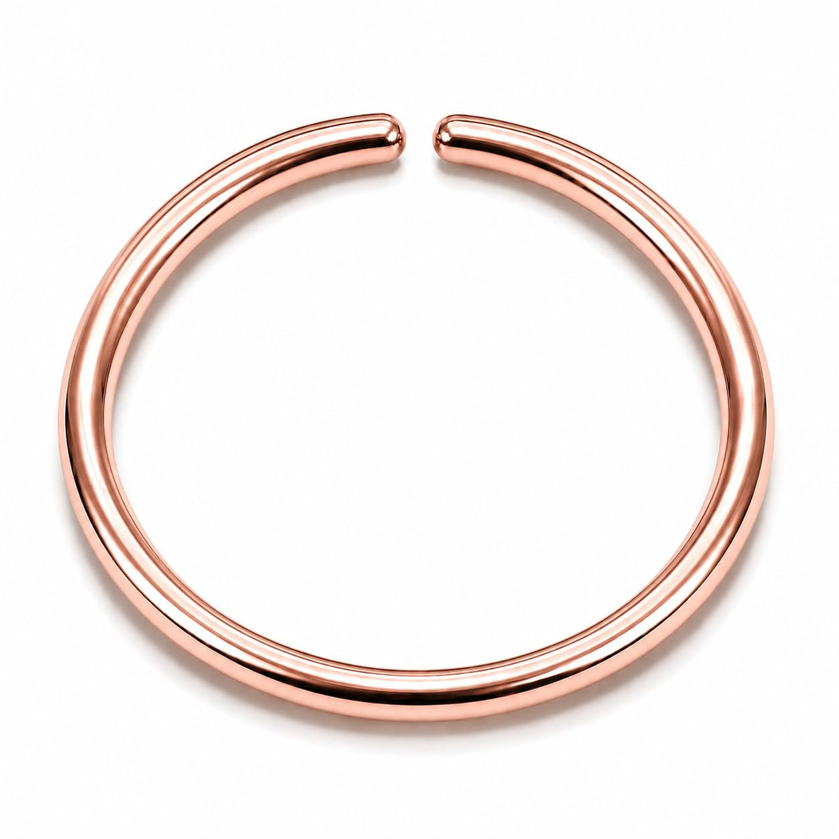 LUCKYJEWUS Small Thin Gold or Sterling Silver Nose Ring Hoop for Women, Tiny Nose Piercing jewelry