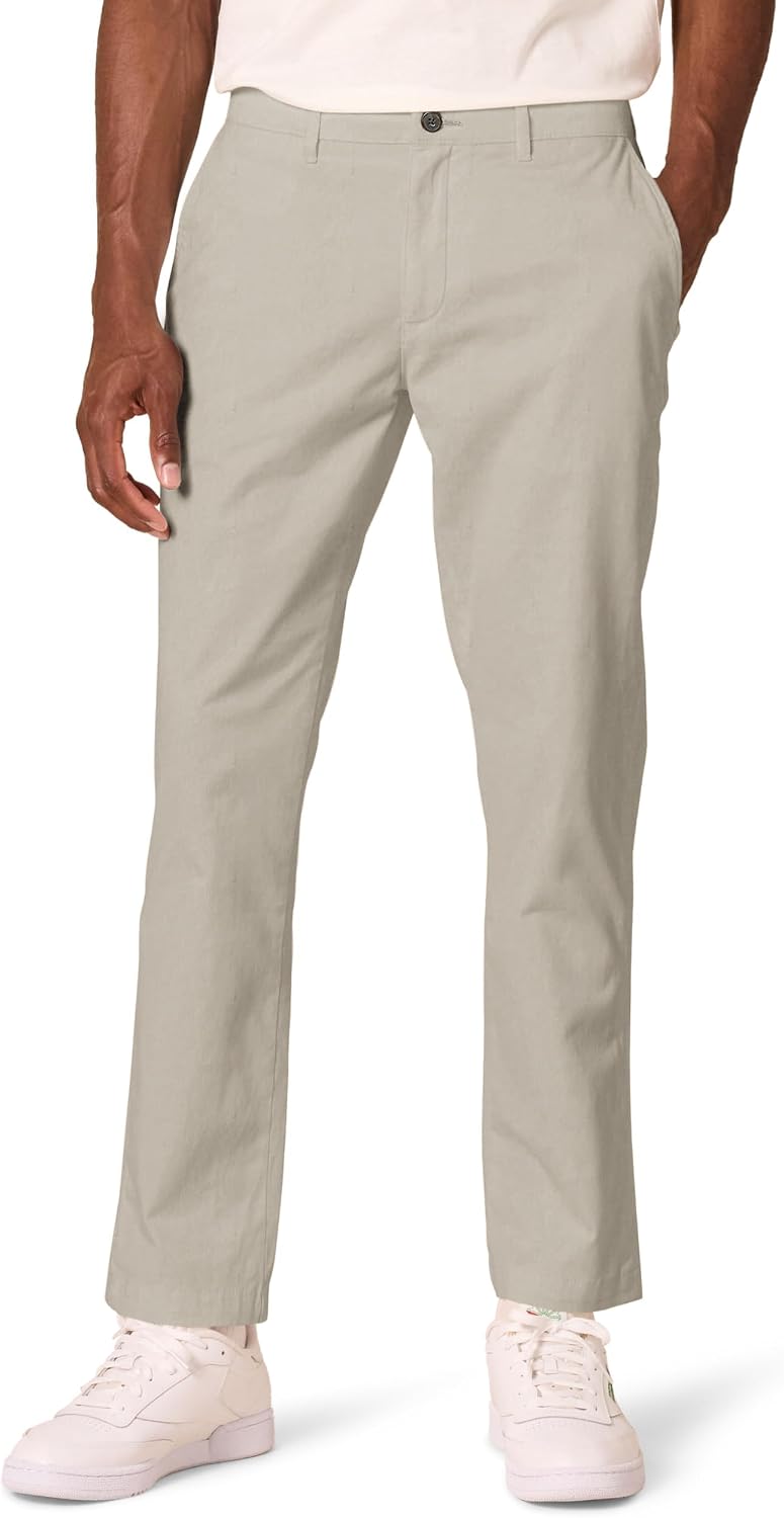 Amazon Essentials Men's Athletic-Fit Stretch Chino Pants, Casual Business Wear