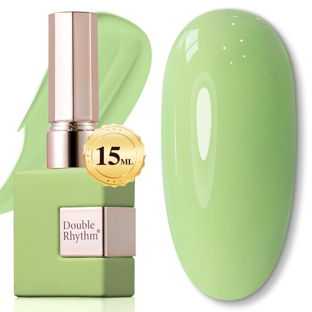 Double Rhythm 15ML Gel Nail Polish Pure Sheer Same Color Same Bottle Gel Polish Art Manicure Salon DIY at Home for Women (Milky White-A1075)