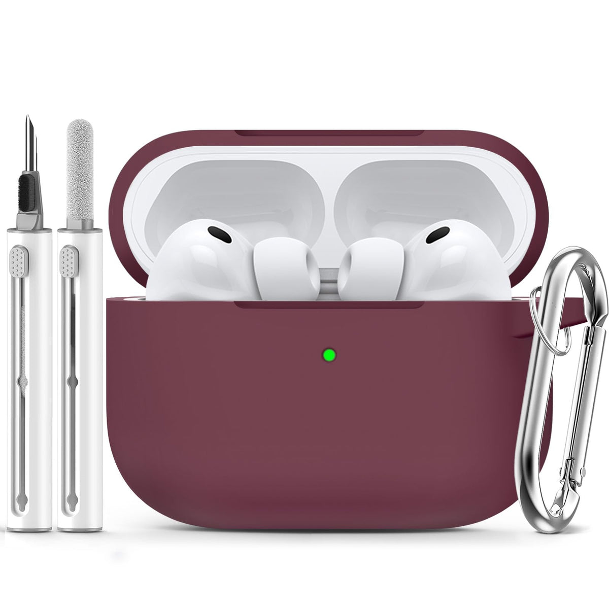 Ljusmicker for AirPods 5/4 Case (2026/2024) with Cleaner Kit,Midnight Blue