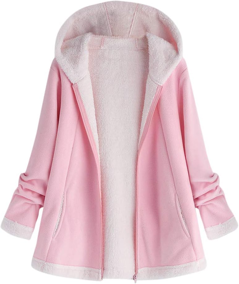 Women Winter Jacket Ladies Solid Long Sleeve Button Autumn Winter Overcoat Cardigan Outwear