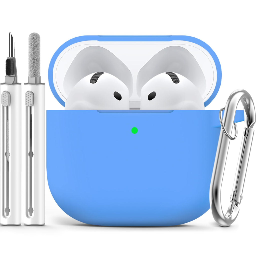 Ljusmicker for AirPods 5/4 Case (2026/2024) with Cleaner Kit,Midnight Blue