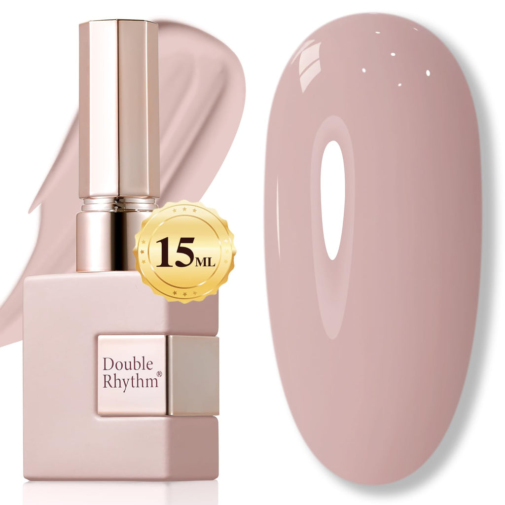 Double Rhythm 15ML Gel Nail Polish Pure Sheer Same Color Same Bottle Gel Polish Art Manicure Salon DIY at Home for Women (Milky White-A1075)