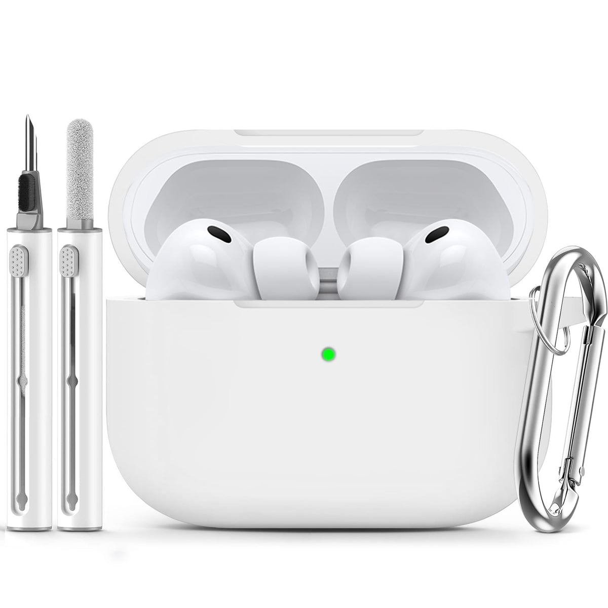 Ljusmicker for AirPods 5/4 Case (2026/2024) with Cleaner Kit,Midnight Blue
