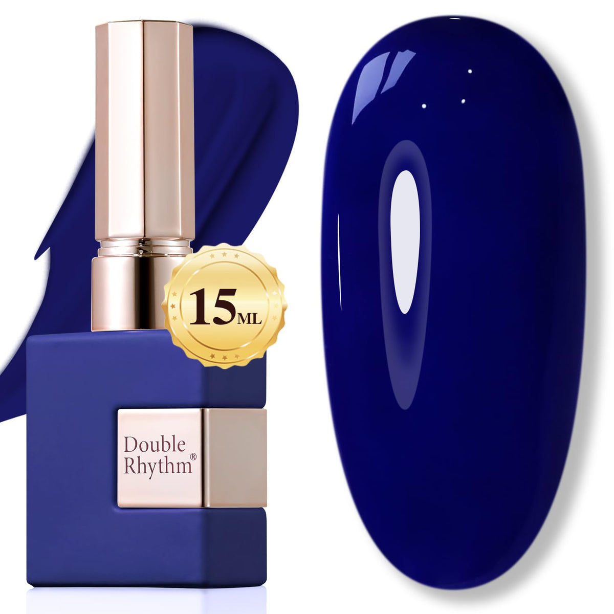 Double Rhythm 15ML Gel Nail Polish Pure Sheer Same Color Same Bottle Gel Polish Art Manicure Salon DIY at Home for Women (Milky White-A1075)