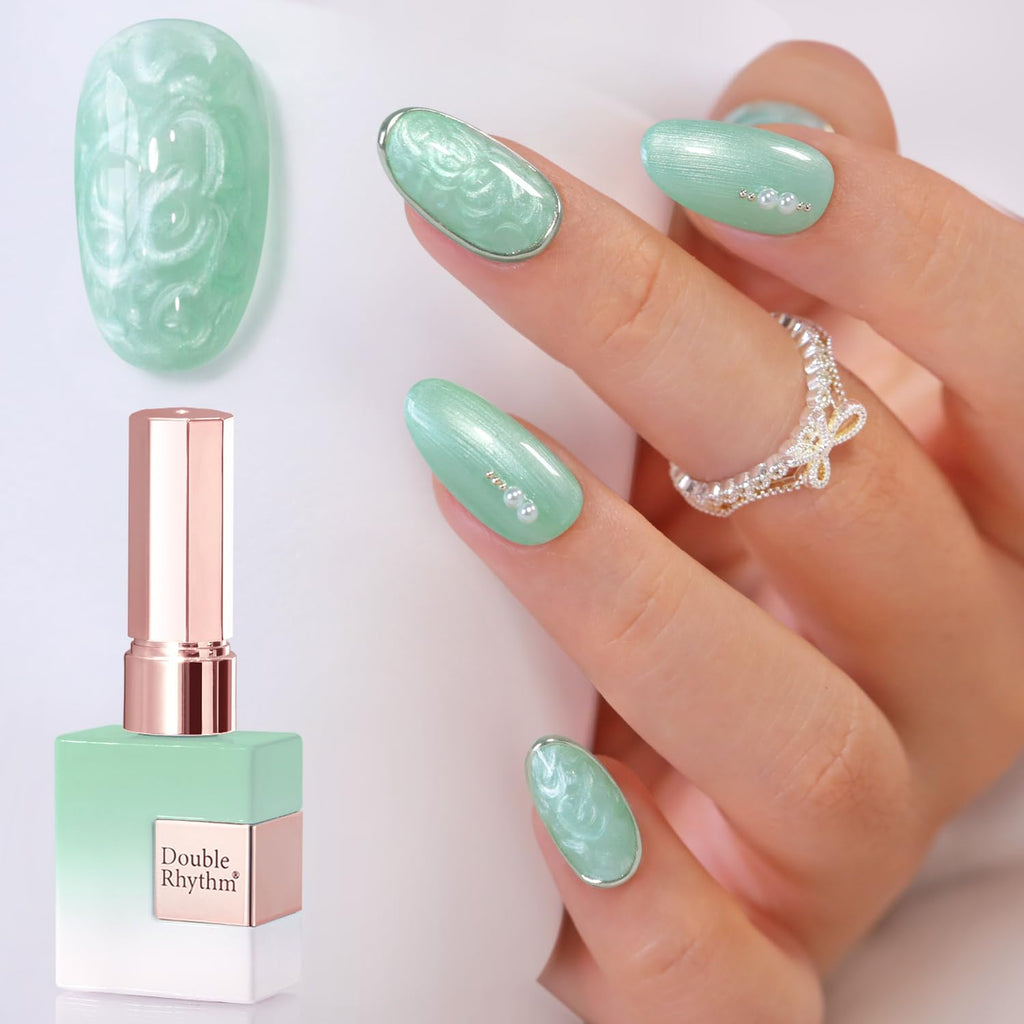 Double Rhythm 15ML Gel Nail Polish Pure Sheer Same Color Same Bottle Gel Polish Art Manicure Salon DIY at Home for Women (Milky White-A1075)