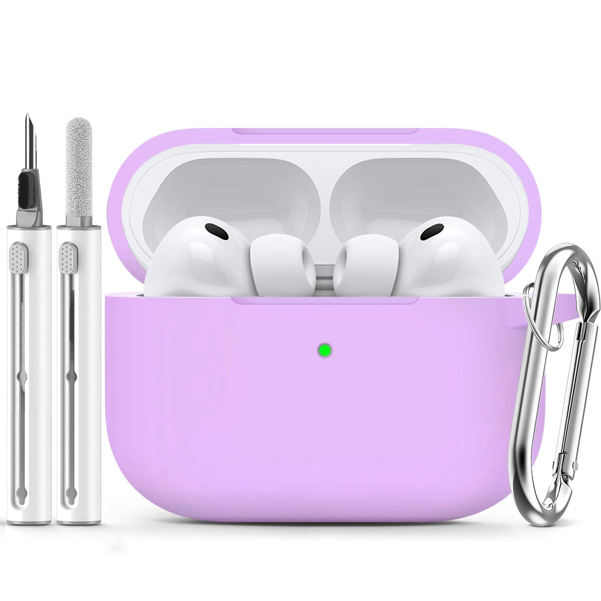 Ljusmicker for AirPods 5/4 Case (2026/2024) with Cleaner Kit,Midnight Blue