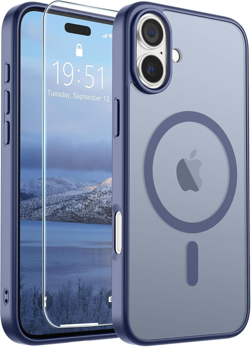 SUPFINE Magnetic for iPhone 16 Case Black