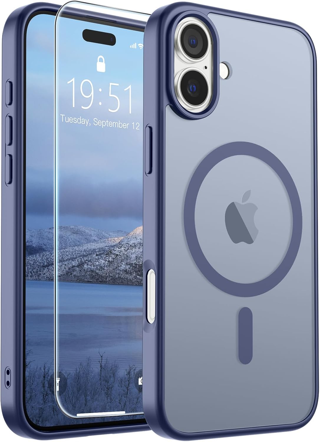 SUPFINE Magnetic for iPhone 16 Case Black