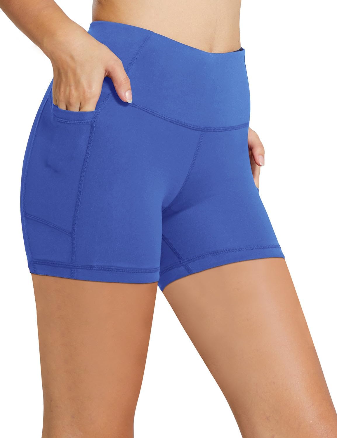 baleaf Women's High Waist Biker Shorts with 3 Pockets